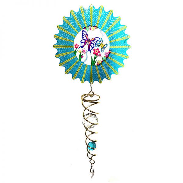 WS BUTTERFLY-Blue-Artist-crystal-Tail