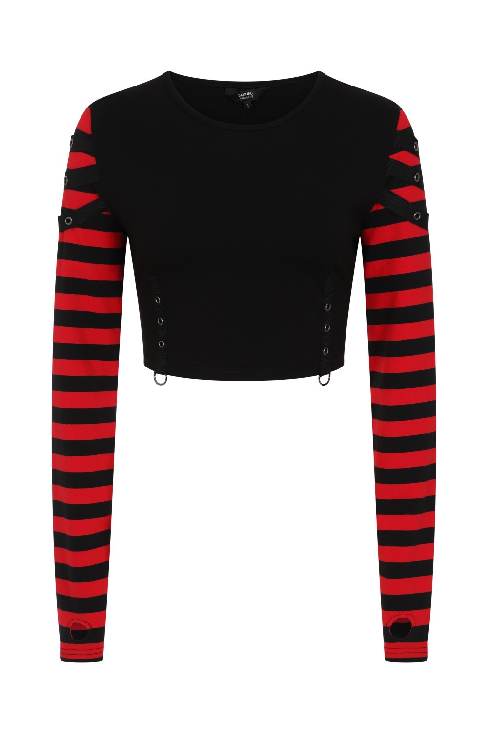 BACropTopStripedSleevesBLKRED2