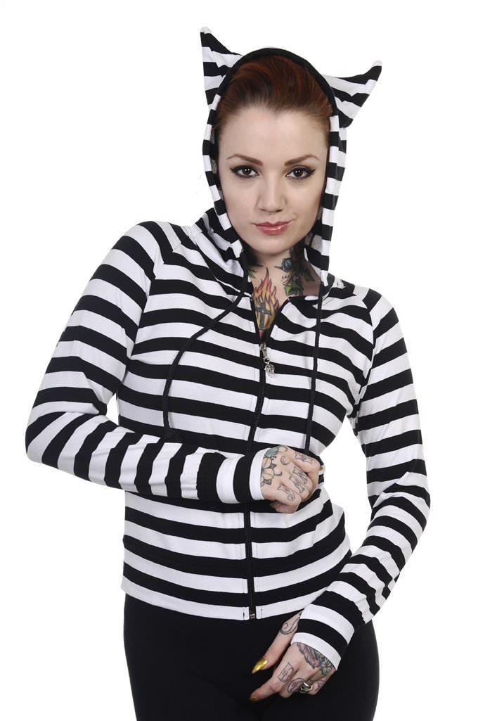 BAStripedHoodieWHIBLK