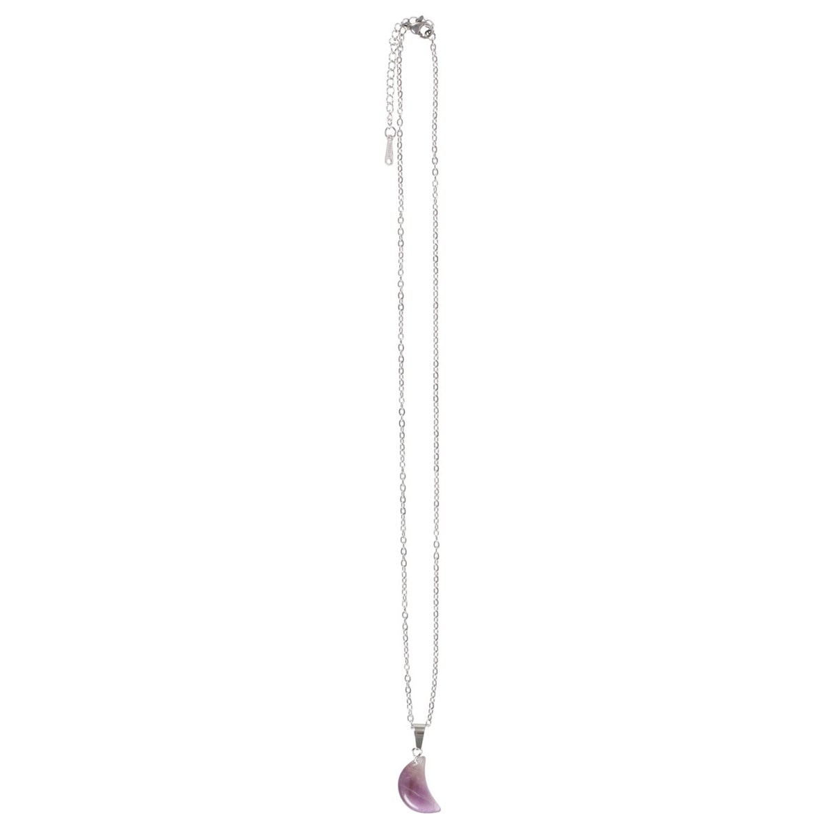 SD Crystal Moon Necklace Amethyst 3