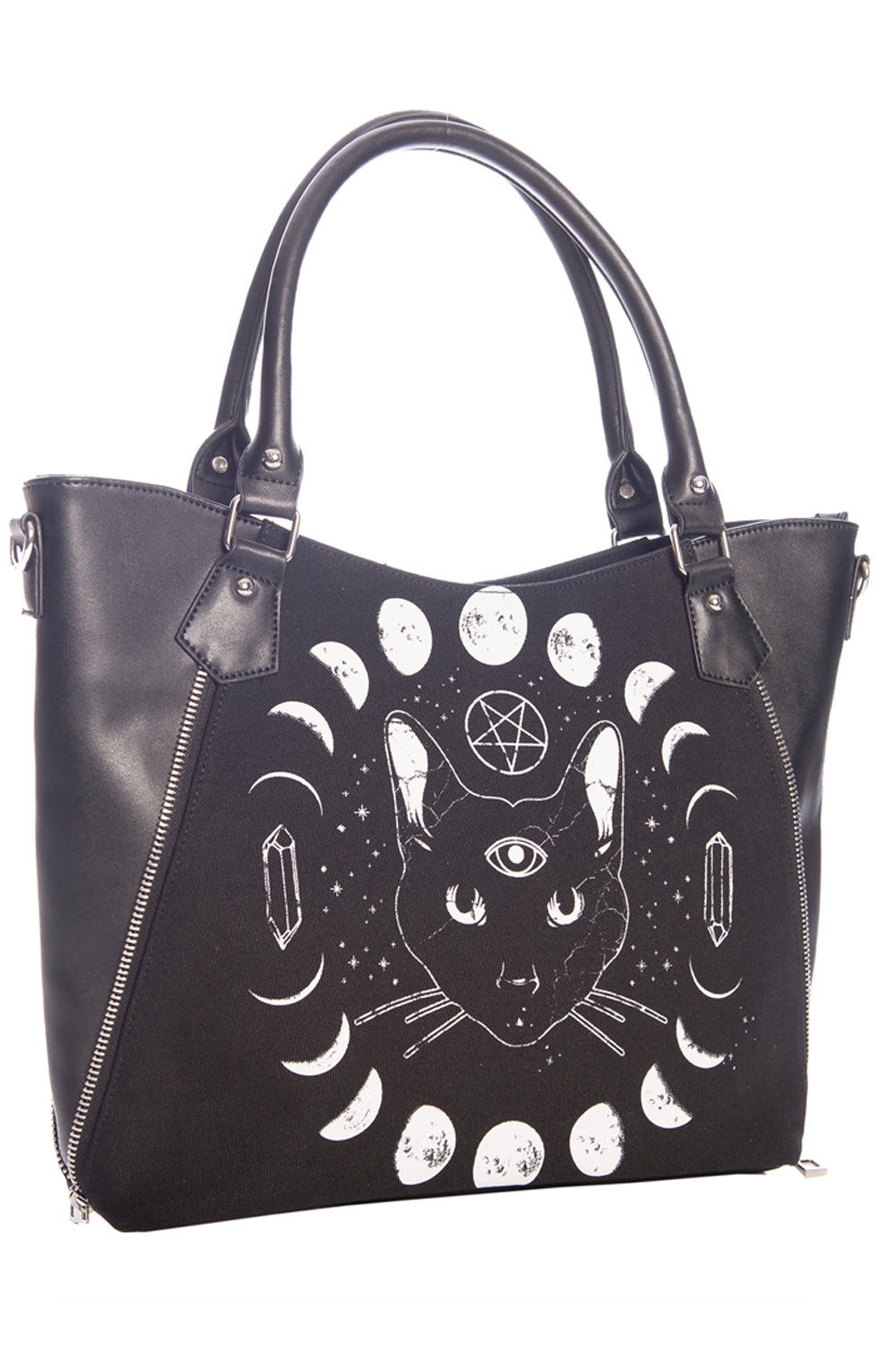 34083CATMOONPHASESHANDBAG
