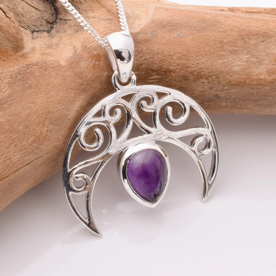 JD Crescent Moon Amethyst