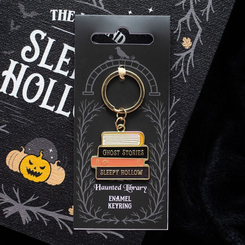 SD Haunted Library Book Stack Keyring