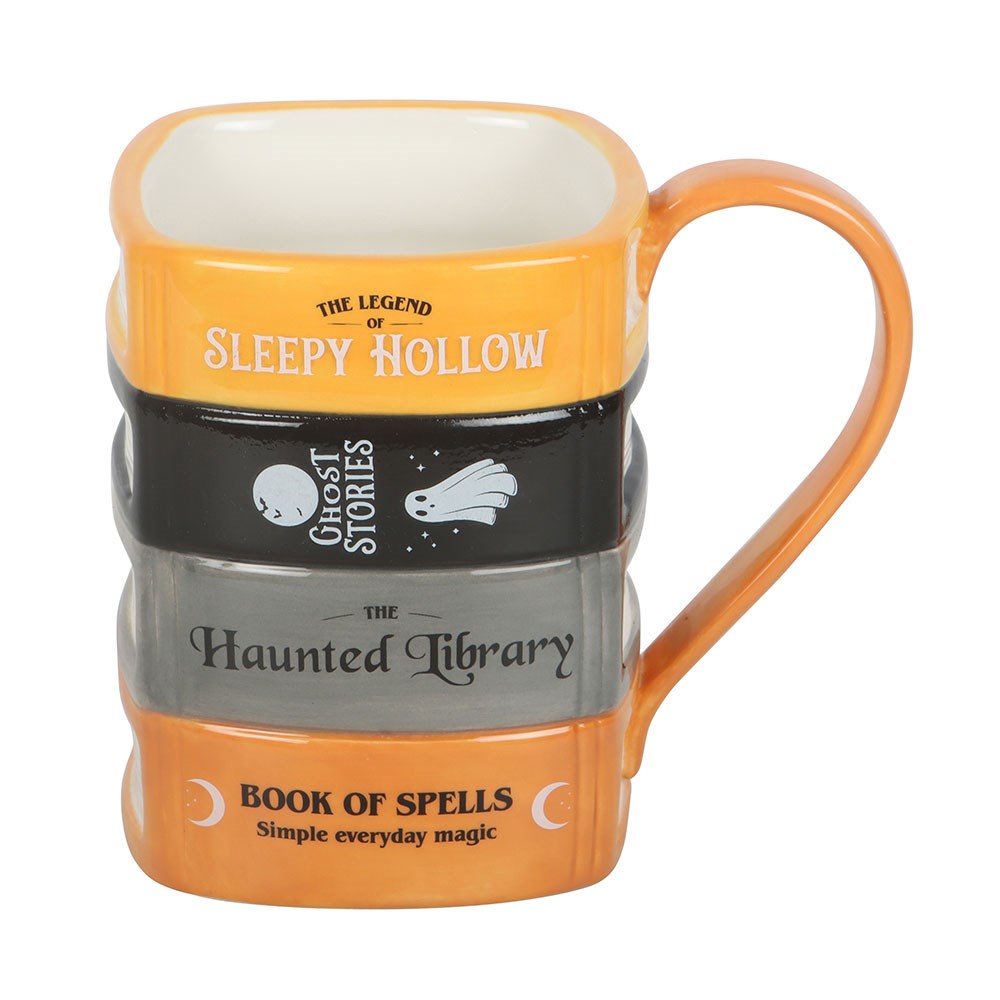 SD Haunted Library Book Stack Mug 2