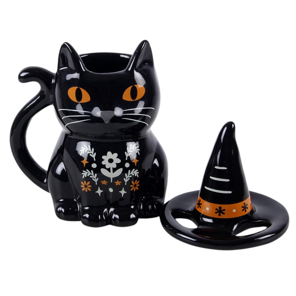 SD Frightful Folk Cat Lidded Mug 2