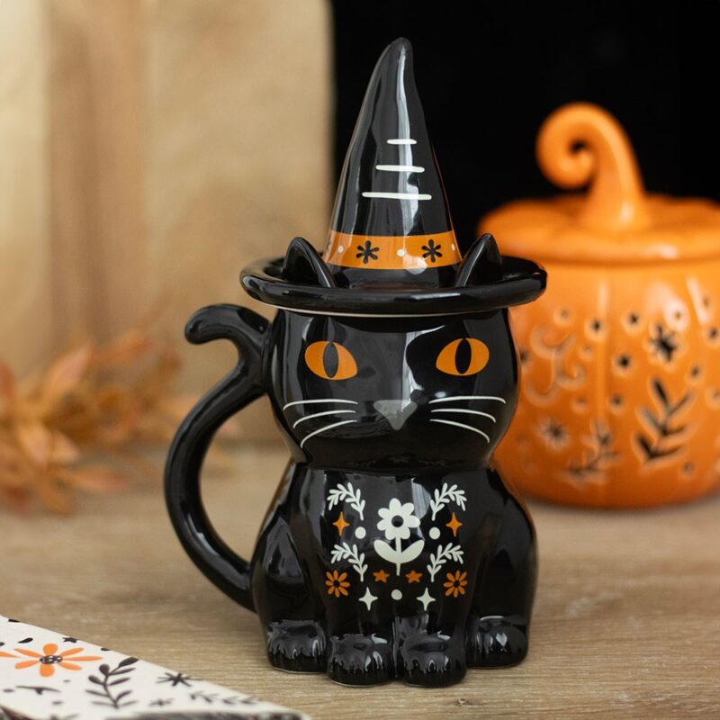 SD Frightful Folk Cat Lidded Mug