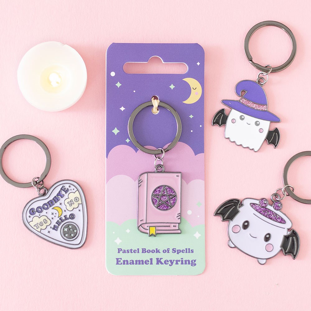 SD Pastel Book Of Spells Keyring