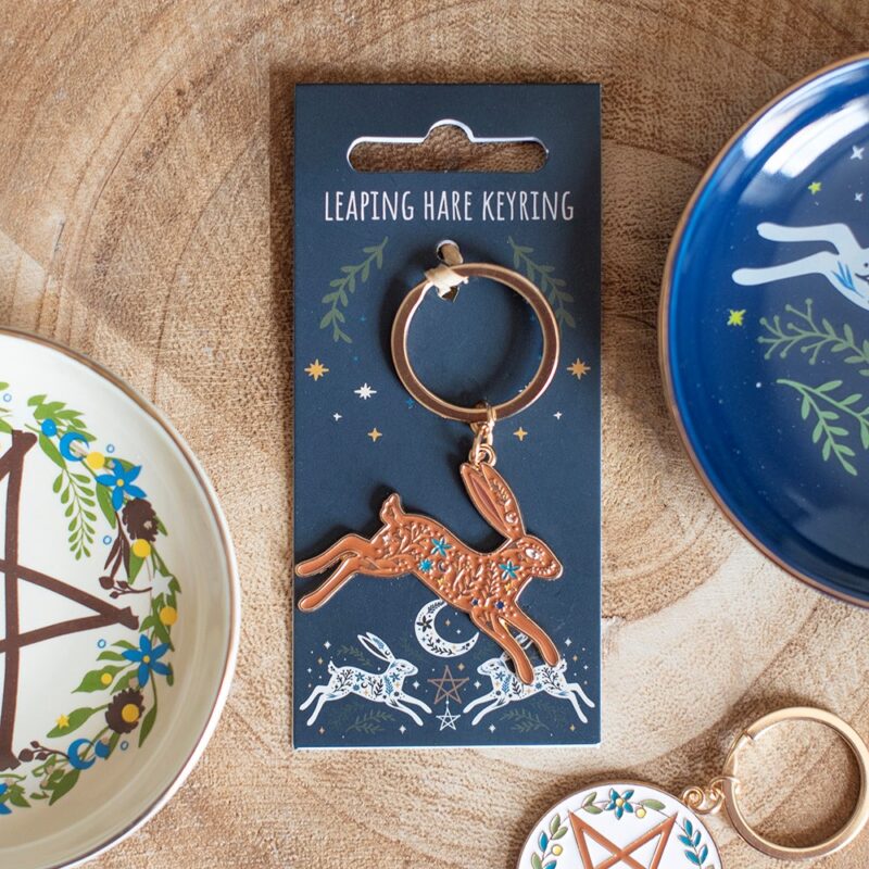 SD Leaping Hare Keyring