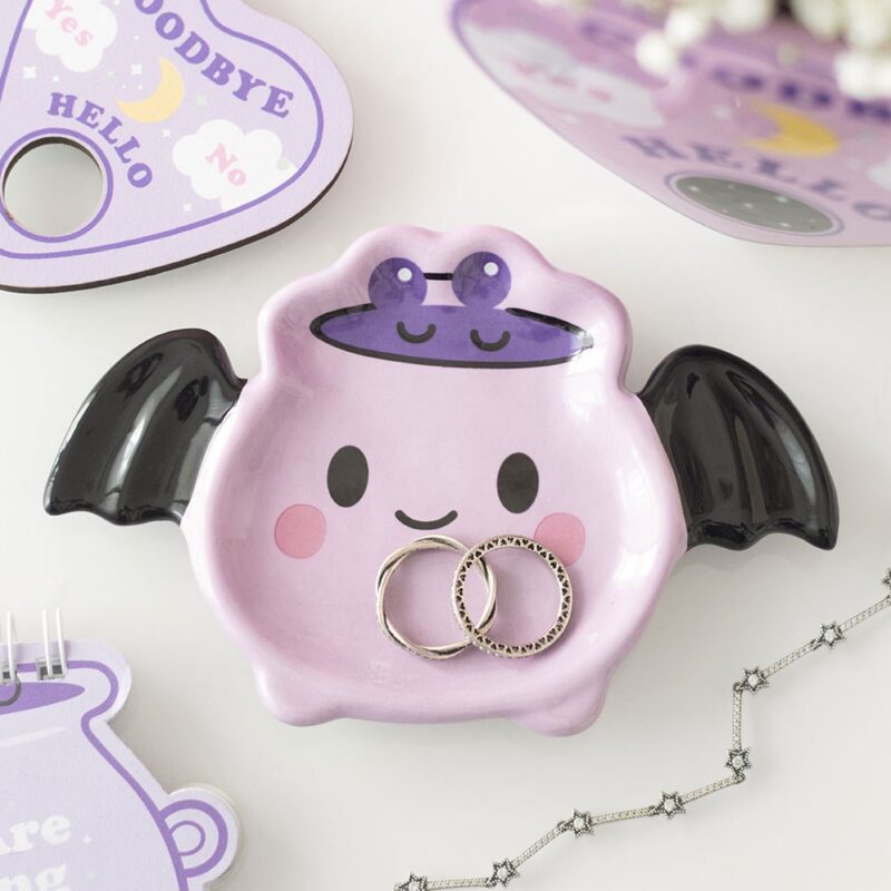 SD Pastel Bat Brew Cauldron Trinket Dish