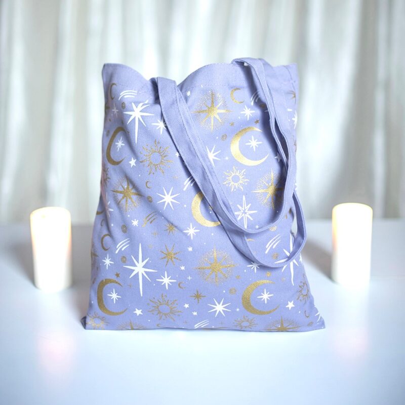 Sd Purple Celestial Tote Bag